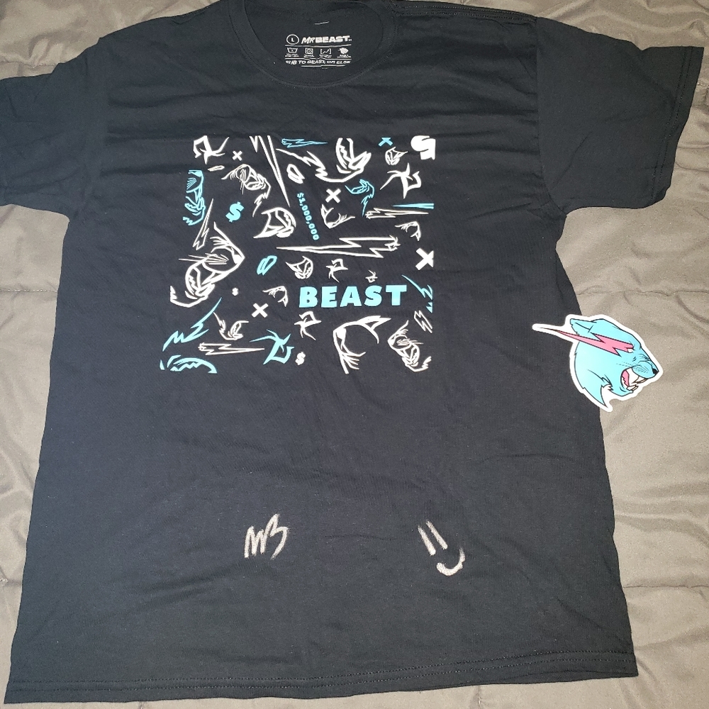 Mr.Beast live 24hr signed shirt